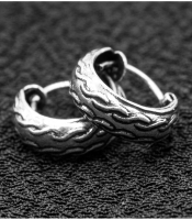 Сережка, кільце піратське з візерунком (eas-153)