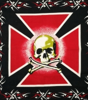 Бандана Мальтийский крест + череп