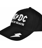 Бейсболка (3D) AC/DC "Back In Black" (молния)