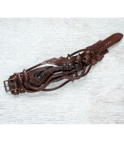 Браслет Стимпанк коричневый (bsp-14)