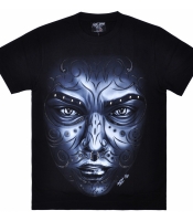 Футболка Tattoo Face (3D, светится в темноте)