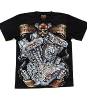 Футболка Ride Free (мотор) светится в темноте