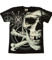 Футболка Череп (роза ветров)