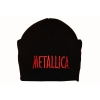 Шапка с вышивкой Metallica черная