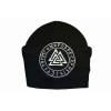 Шапка с вышивкой Валькнут в руническом круге черная