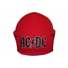 Шапка с вышивкой AC/DC (logo) красная