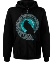 Худі Ворон (Валкнут) на блискавці