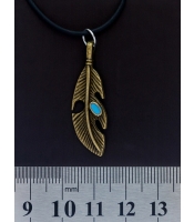 Кулон Перо (цвет бронза)