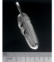 Серебряный кулон Перо большое  (00000002830)