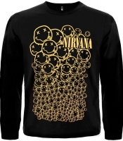 Футболка с длинным рукавом Nirvana (смайлы)