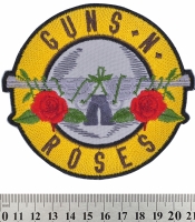 Нашивка Guns'n'Roses (жёлтое лого)