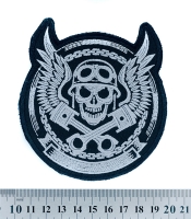 Нашивка Череп (байкер)