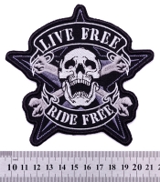 Нашивка "Live Free, Ride Free"