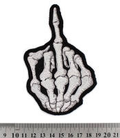 Нашивка Skeleton Middle Finger