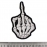 Нашивка Skeleton Middle Finger