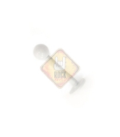 Лабрет (хир.сталь, цвет белый) (l-013)