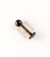 Лабрет (титан, цвет черный) (l-019/20)