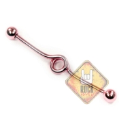 Штанга (хир.сталь, индастриал, цвет розовый)