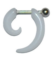 Спираль-обманка (акрил, белый)