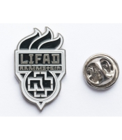 Пин (значок) фигурный Rammstein "LIFAD" (факел)