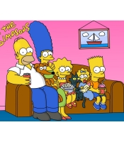 Плакат The Simpsons family