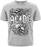 Футболка AC/DC (skulls and bells) (меланж)