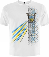 Футболка Тризуб (Візерунок (біла футболка))