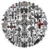 Набір стікерів Gothic Crosses (stk-107), 52 шт.