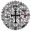 Набір стікерів Gothic Crosses (stk-107), 52 шт.