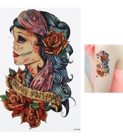 Временная тату Muerte (old school) (HB-288, 21x15 см)