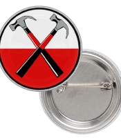 Значок Pink Floyd "The Wall" (hammers)