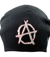 Шапка с вышивкой Anarchy черная