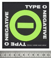 Нашивка ткана TYPE O NEGATIVE - NEGATIVE SYMBOL (ofp-427)