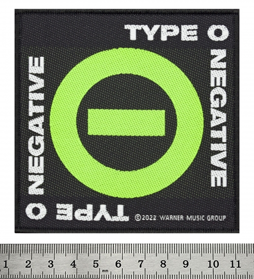 Нашивка ткана TYPE O NEGATIVE - NEGATIVE SYMBOL (ofp-427)
