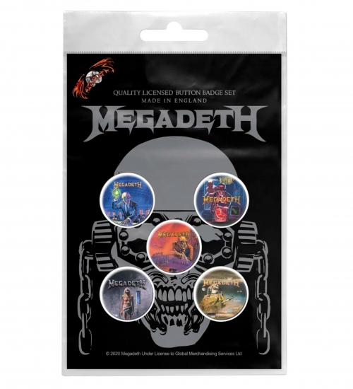 Подарунковий набір значків MEGADETH - VIC RATTLEHEAD (iol-093)