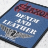 Нашивка ткана SAXON - DENIM & LEATHER (ofp-218) Нашивка ткана SAXON - DENIM & LEATHER (ofp-218)