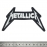Нашивка Metallica (white logo)