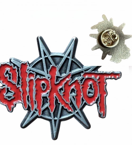 Пін Slipknot (logo on star) (pncn-046) Пін Slipknot (logo on star) (pncn-046)