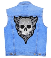 Нашивка наспинная Череп в узоре