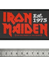 Нашивка ткана IRON MAIDEN - EST 1975 (ofp-394)