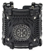 Браслет Стімпанк Вегвізир, чорний (bsp-68)