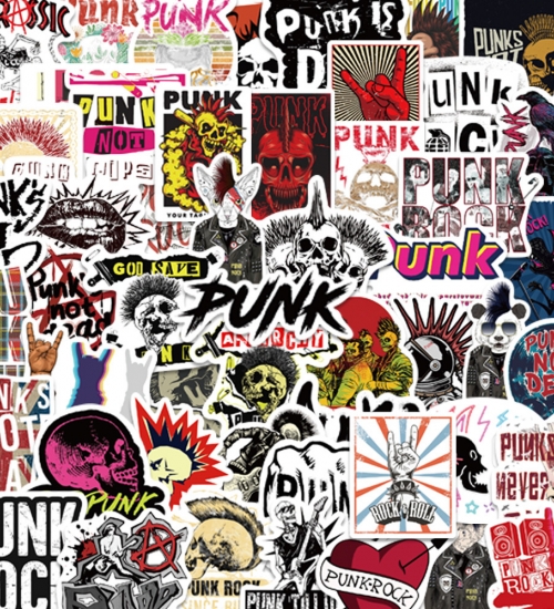 Набір стікерів God Save Punk (stk-104), 51 шт. Набір стікерів God Save Punk (stk-104), 51 шт.