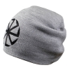 Шапка с вышивкой Коловорот, серая