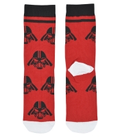 Носки Star Wars (шлем Дарт Вейдера) красные р.36-44 (tr)