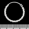Сережка, кільце плетене (eas-166)