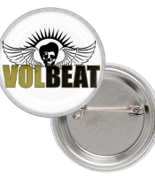 Значок Volbeat (logo with skull)