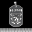 Кулон Def Leppard (crest logo), чорний жетон (ptsb-207) Кулон Def Leppard (crest logo), чорний жетон (ptsb-207)