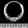 Сережка, кільце з візерунком (eas-106)