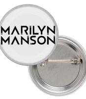 Значок Marylin Manson (black logo)