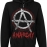 Худі Anarchy "Fuck The System" на блискавці